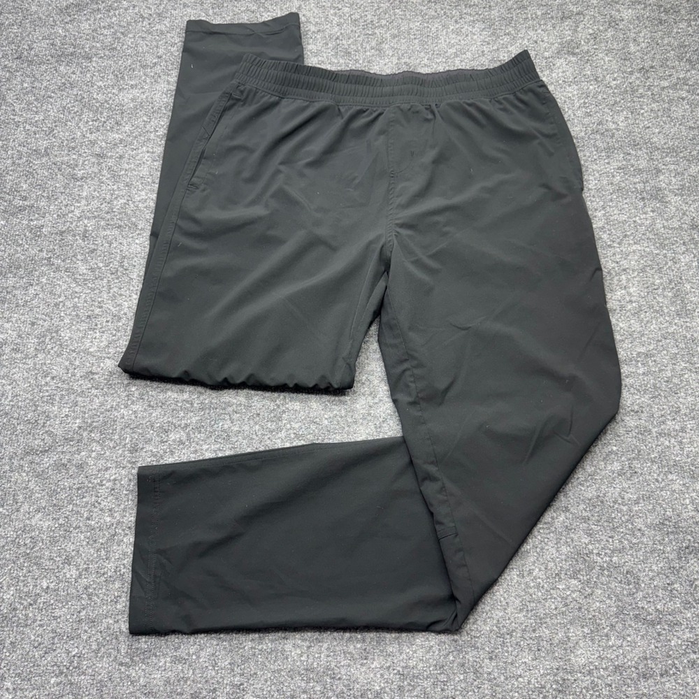 Rhone Mens Commuter Pants Black Large Elastic Waist Technical Stretch RN141364